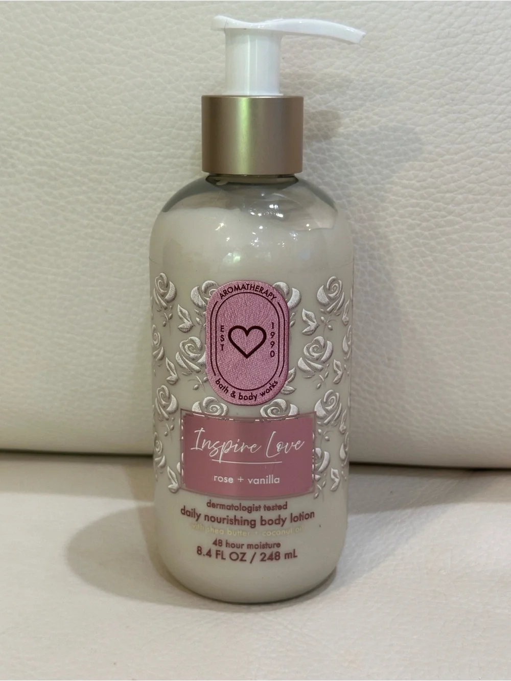 Bath and Body Works Rose Vanilla  Wash, Lotion and Cream 3 Pieces Set Full Size